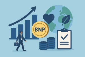 Illustration CEPF BNP représentant investissement à impact et croissance responsable